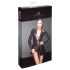 Noir - Langärmeliges, vorn offenes Minikleid (Schwarz) - M