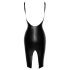 Noir - Geschnittenes Kunstlederkleid (Schwarz)