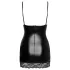 Noir - Minikleid mit durchsichtigen Seiten (schwarz)