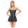Cottelli - Glänzendes Minikleid mit Faltenrock (schwarz) - M