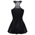 Cottelli - Minikleid in Lackoptik (schwarz)