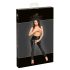 Noir - Glänzende Leggings mit offenem Design (Schwarz)