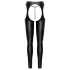 Cottelli - Offene Chaps-Hose und String-Set (schwarz) - M