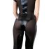 Cottelli - Glanz Overall mit kurzen Ärmeln (schwarz) - XL