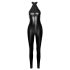 Noir - Glänzender Overall mit Reißverschluss (Schwarz) - XL