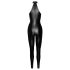 Noir - Glänzender Overall mit Reißverschluss (Schwarz) - XL