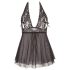 Cottelli Plus Size - Luftiges Spitzen-Babydoll (Schwarz) - 3XL