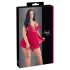 Cottelli Plus Size - Spitzen-Babydoll, rot, verführerisch luftig - 2XL
