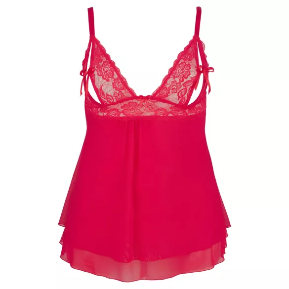 Cottelli Plus Size - Spitzen Babydoll (Rot) - 4XL
