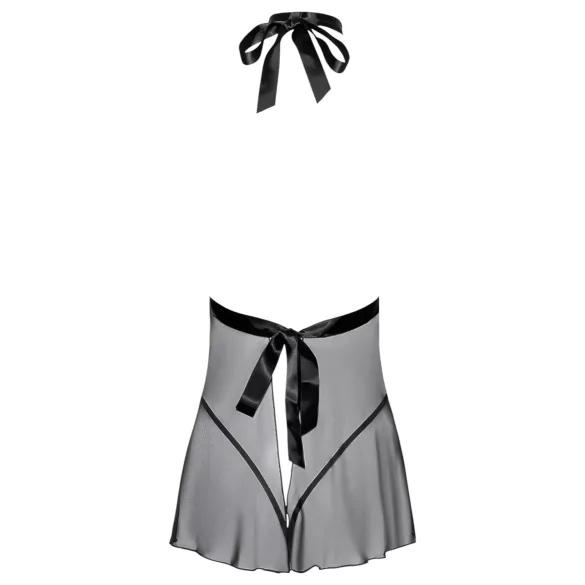 Kissable - Halsband-Spitze-Babydoll (schwarz) - L/XL