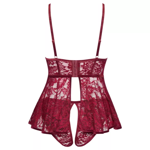 Cottelli Curves - Spitzen-Minikelid-Set (Rot)