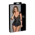 Cottelli Bondage - Spitzen Minikleid mit Handschellen (schwarz) - M
