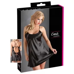 Cottelli - Satin-Nachthemd (schwarz) - XL