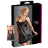 Cottelli - Satin-Nachthemd (schwarz) - XXL