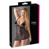 Cottelli Plus Size - Spitzen-Negligé Schwarz - 3XL
