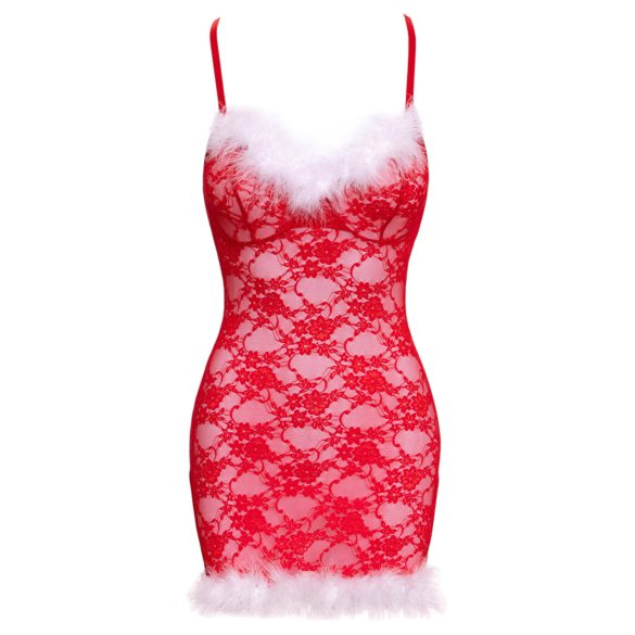 Cottelli - Weihnachtliches Minikleid (Rot)