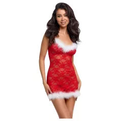 Cottelli - Weihnachtliches Minikleid (Rot) - L/XL
