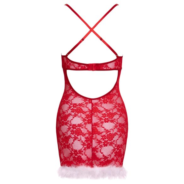 Cottelli - Weihnachtliches Minikleid (Rot) - L/XL