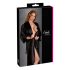 Cottelli - Satin Bademantel (schwarz) - L/XL