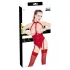 Black Level - Offener Halsketten-Body (Rot)