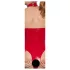 Black Level - Offener Halsketten-Body (Rot) - M