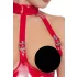 Black Level - Offener Halsketten-Body (Rot) - L