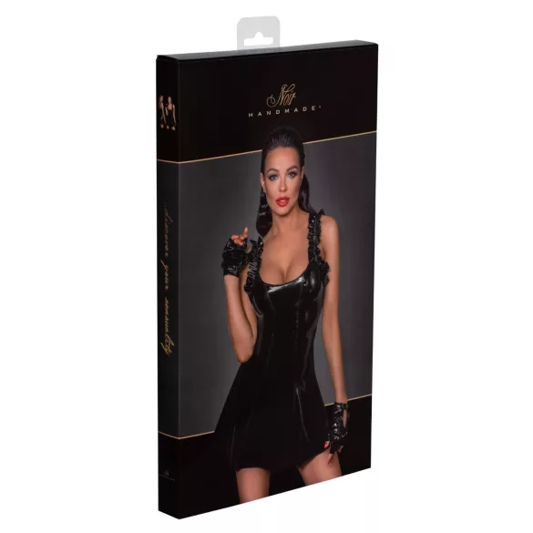 Noir - Rüschen-Minikleid (schwarz)