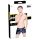Black Level - Herren Lack-Shorts mit Seitentaschen (schwarz) - XL