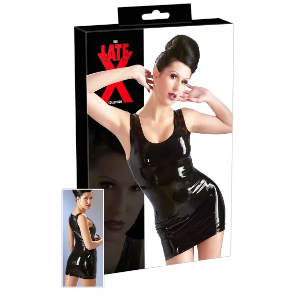 Late X ärmelloses Minikleid (schwarz) - 2XL