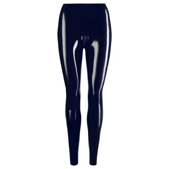 Latex - Reißverschluss-Leggings (schwarz) - S