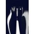 LATEX - Reißverschluss-Leggings (schwarz) - M