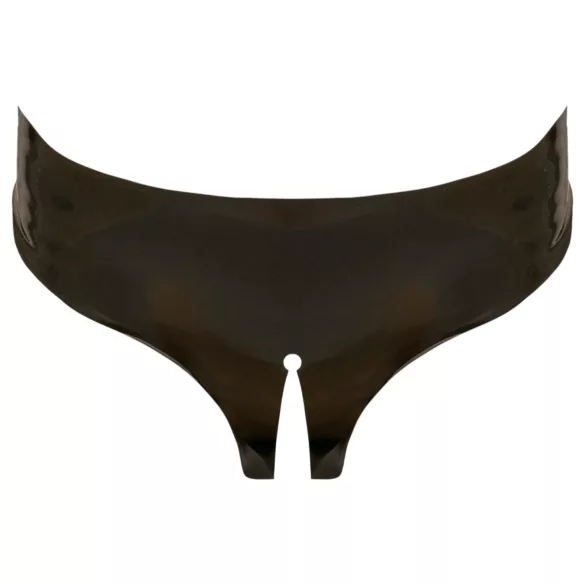 LATEX - Offene Damenunterhose - Schwarz (S-L)