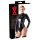 LATEX - Langarm Damen-Body (Schwarz) - M