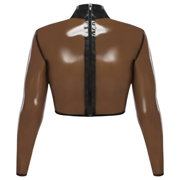 Latex X durchsichtiges Latex-Oberteil (transparent-schwarz)