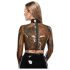 LATEX - transparente Latex-Oberteil (durchsichtig-schwarz) - M