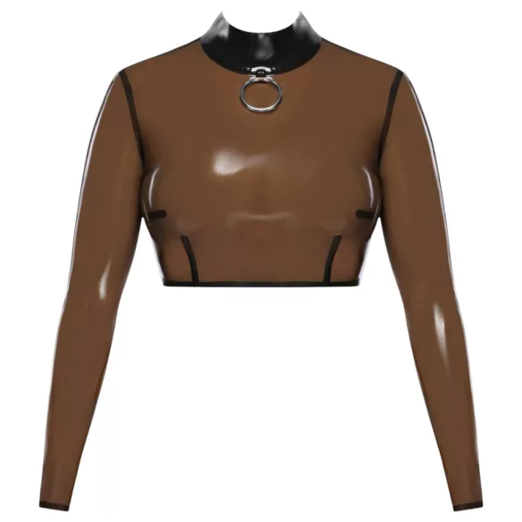 Latex X durchsichtiges Latex-Oberteil (transparent-schwarz) - M