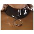 LATEX - transparente Latex-Oberteil (durchsichtig-schwarz) - M
