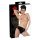 LATEX - Damenunterwäsche mit integriertem Dildo (schwarz) - L