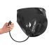 LATEX - Damen-Slip mit 2 aufblasbaren Innendildos (schwarz)