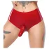 LATEX - Slip mit realistischem Dildo (rot)