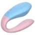 Mrow 03 - Akku, wasserdichtes Paarvibrator (blau-pink)