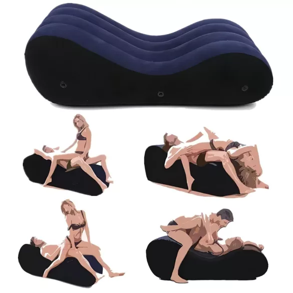 Magic Pillow - Aufblasbare Sex-Couch - groß (blau)