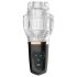 Lustiger Raketen-Cup - saugend vibrierend (transparent-schwarz)