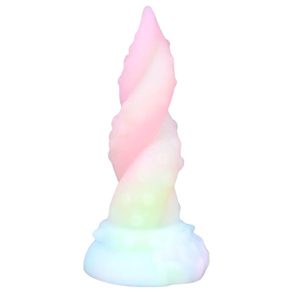OgazR Kraken - Spiral-Tentakel Dildo - 18 cm (Regenbogen)