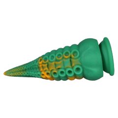   OgazR Oktopus - Saugnapf Tintenfischarm Dildo - 21 cm (grün-gelb)