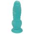 OgazR Sea Serpent - geripptes Dildo - 17 cm (blau-weiß)