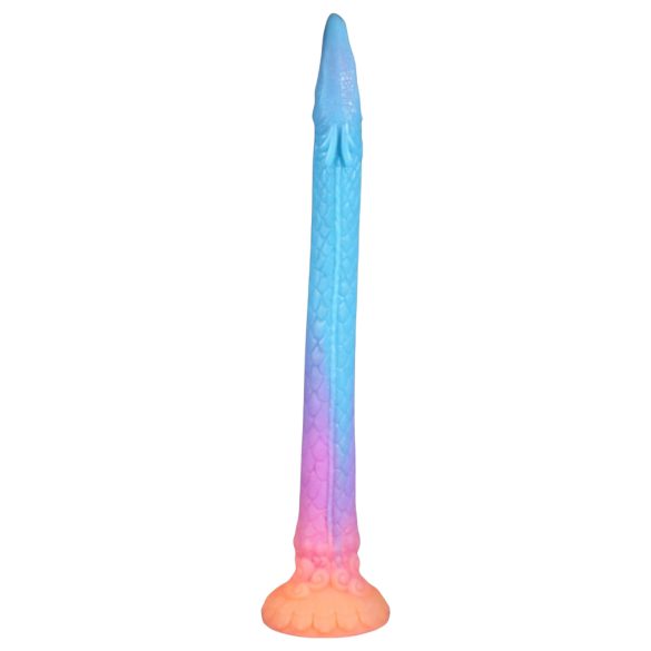 Leuchtender XXL Aal Dildo 47cm (pink)
