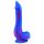Inkipus - Silikon Dildo mit Hoden - 18cm (blau-pink)