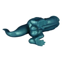 Toppedmonster - Dinosaurier-Silikon-Dildo - 26 cm (Türkis)