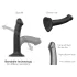 Strap-on-me Dual S - Doppel-Dildo schwarz